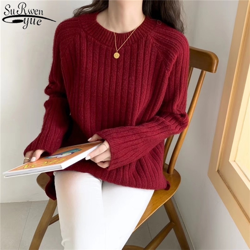 Winter Clothes Pullover Women Long Sleeve Knitted Sweater Solid Casual Vintage Wild Warm Sweater Women Streetwear 11122 210518, Apricot
Winter Clothes Pullover Women Long Sleeve Knitted Sweater Solid Casual Vintage Wild Warm Sweater Women Streetwear 11122 210518, Apricot