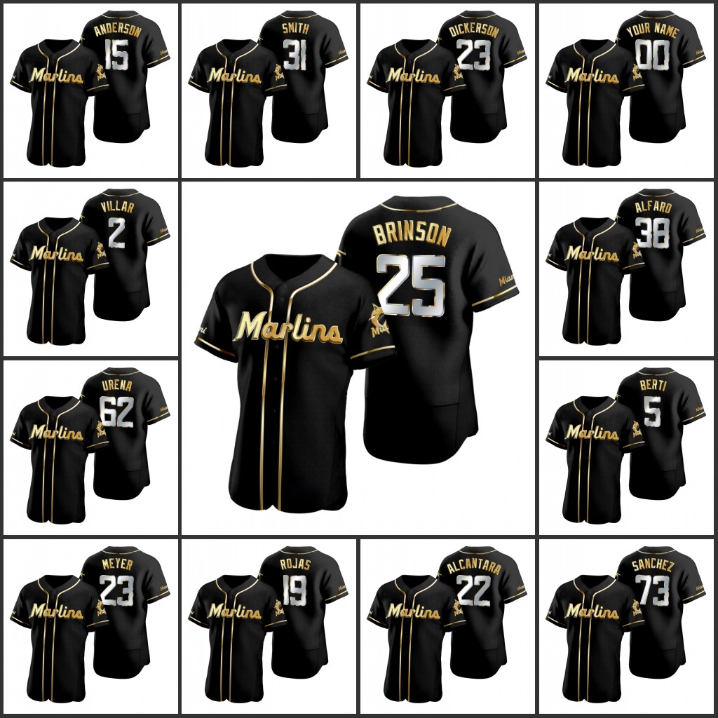 Baseball Jersey MiamiMarlins #73 Sixto Sanchez 22 Sandy Alcantara 31 Caleb Smith 62 Jose Urena Custom Black Golden Edition Authentic
Baseball Jersey MiamiMarlins #73 Sixto Sanchez 22 Sandy Alcantara 31 Caleb Smith 62 Jose Urena Custom Black Golden Edition Authentic
