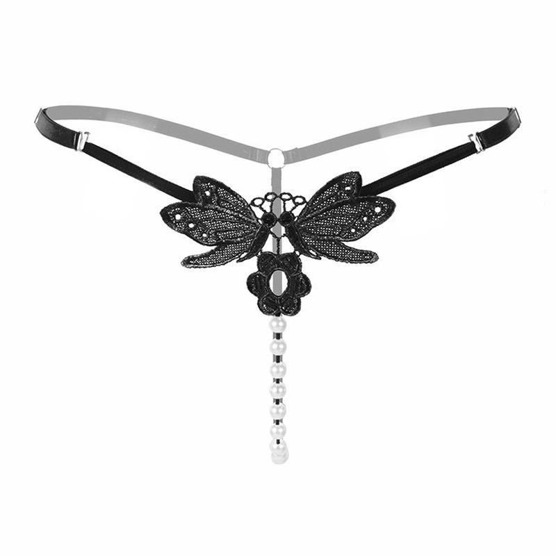 Women's Panties Fashion Embroidered Butterfly Woman Sexy Pearl Thong Low Waist Lace G-strings Tangas Micro Thongs Underwear Briefs Mujer, White
Women's Panties Fashion Embroidered Butterfly Woman Sexy Pearl Thong Low Waist Lace G-strings Tangas Micro Thongs Underwear Briefs Mujer, White