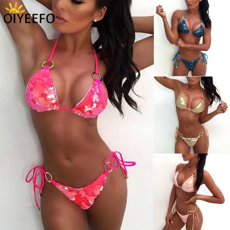 Women' Swimwear Oiyeefo Shiny Sequins Bikini Glitter Spangly Swimsuit Bright Paillette Gradually Changing Color Swim Suits Women Beach May, Blue
Women' Swimwear Oiyeefo Shiny Sequins Bikini Glitter Spangly Swimsuit Bright Paillette Gradually Changing Color Swim Suits Women Beach May, Blue