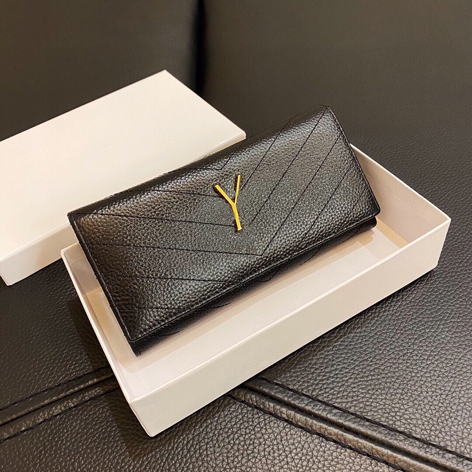 High Quality Cowhide Leather Women Designer Wallet Purse Cards Holder and Coins Famous Ladies Wallets Purse Black Clutch Bag Y Design
High Quality Cowhide Leather Women Designer Wallet Purse Cards Holder and Coins Famous Ladies Wallets Purse Black Clutch Bag Y Design