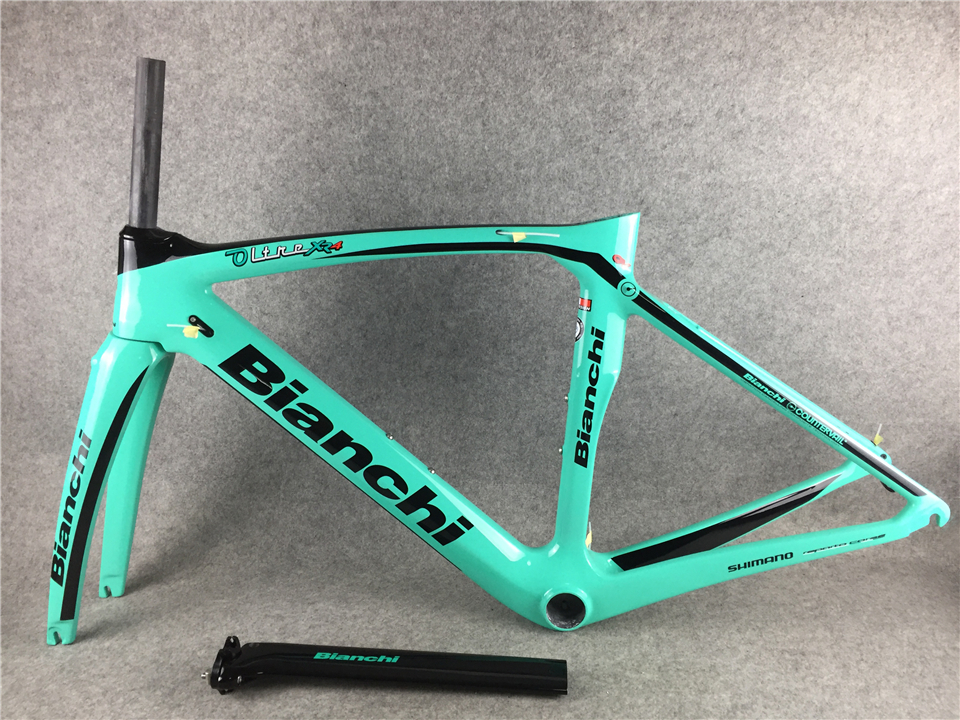 6.20 colors Bianchi XR4 Frame Carbon Road Bike Frames Bicycle Frameset With Fork+Seatpost+Headset+Clamp BB386 Blue Color in stock
6.20 colors Bianchi XR4 Frame Carbon Road Bike Frames Bicycle Frameset With Fork+Seatpost+Headset+Clamp BB386 Blue Color in stock