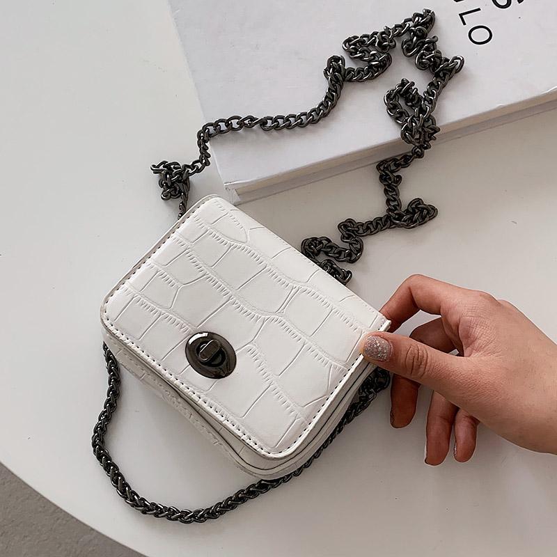 Stone Pattern Mini PU Leather Crossbody Bags For Women 2021 Summer Luxury Travel Chain Shoulder Handbags And Purses 7268, Black
Stone Pattern Mini PU Leather Crossbody Bags For Women 2021 Summer Luxury Travel Chain Shoulder Handbags And Purses 7268, Black