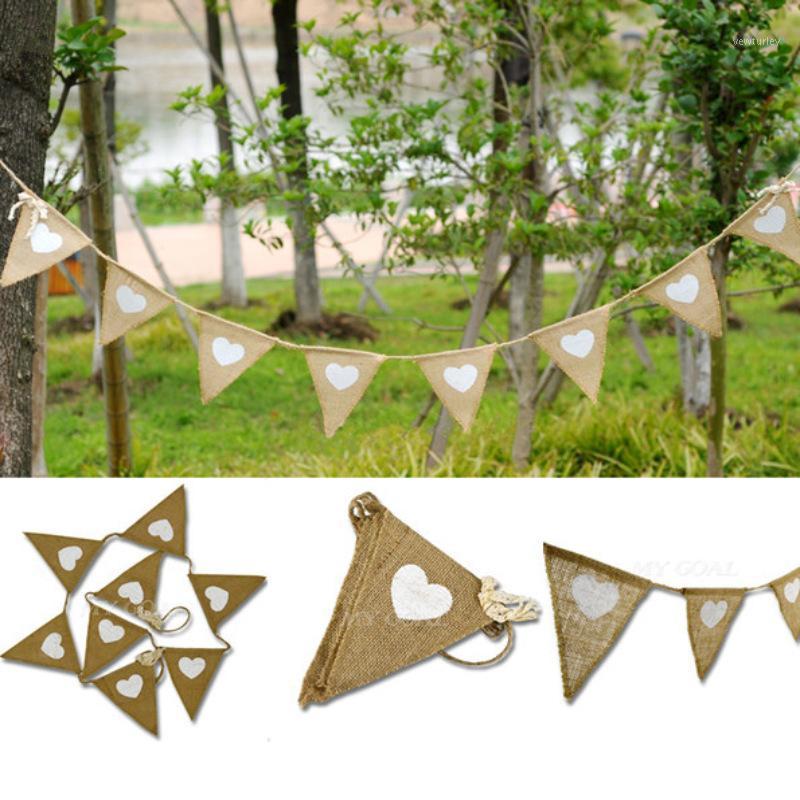 Party Decoration European And American Wedding With Linen Love Triangles Pull Flag 10pcs
Party Decoration European And American Wedding With Linen Love Triangles Pull Flag 10pcs