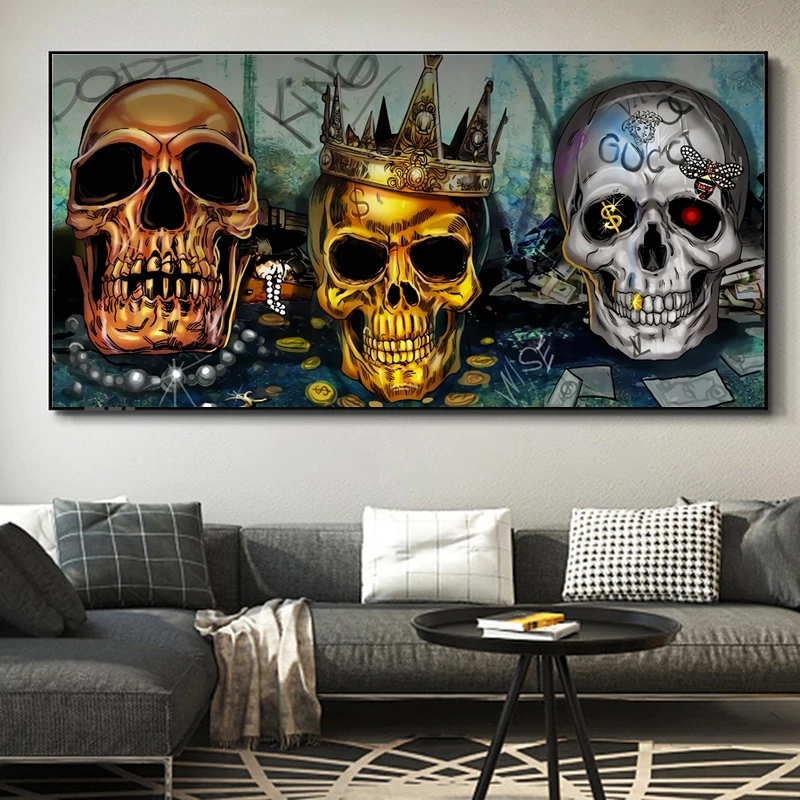 Modern Abstract Skull Art Street Wall Paintings Print On Canvas Posters and Graffiti Wall Pictures for Living Room Home Decor
Modern Abstract Skull Art Street Wall Paintings Print On Canvas Posters and Graffiti Wall Pictures for Living Room Home Decor