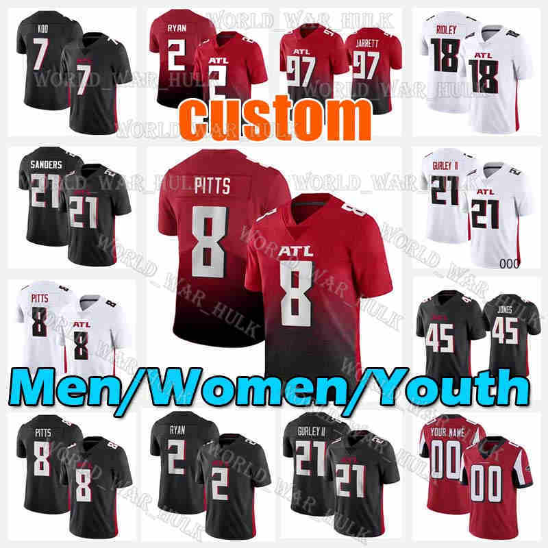 8 Kyle Pitts Jersey 2 Matt Ryan Ridley 21 Todd Gurley II Deion Sanders 7 Younghoe Koo 45 Deion Jones AtlantaFalconRichie Grant 97 Grady Jarrett 28 Mike Davis, Men custom jersey(lieying)
8 Kyle Pitts Jersey 2 Matt Ryan Ridley 21 Todd Gurley II Deion Sanders 7 Younghoe Koo 45 Deion Jones AtlantaFalconRichie Grant 97 Grady Jarrett 28 Mike Davis, Men custom jersey(lieying)
