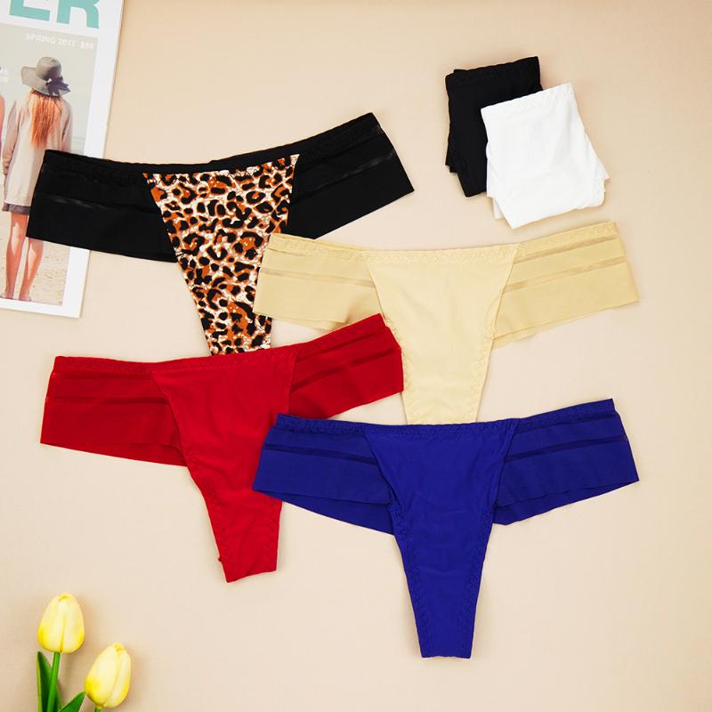 Women' Panties 3pcs Underwear Sexy Lingerie G-String Tulle Fabric Soid Color Seamless Transparent T-Back Low-Rise Briefs Thongs 
Women' Panties 3pcs Underwear Sexy Lingerie G-String Tulle Fabric Soid Color Seamless Transparent T-Back Low-Rise Briefs Thongs