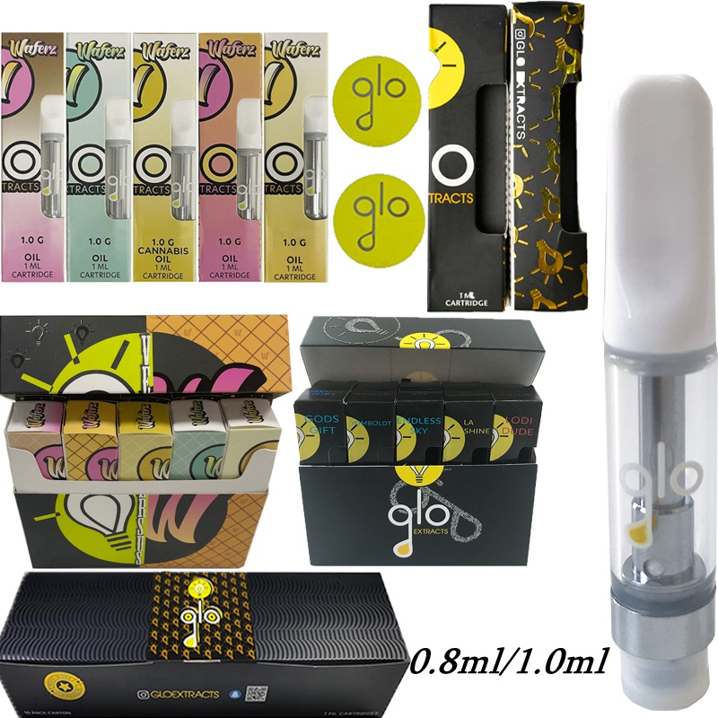 GLO Vape Cartridges Packaging 0.8ml 1ml Atomizers Empty Pen Cartridge Glass Tank Thick 510 Thread Ceramic Coil Atomizer 10 Strains Wax Vaporizer
GLO Vape Cartridges Packaging 0.8ml 1ml Atomizers Empty Pen Cartridge Glass Tank Thick 510 Thread Ceramic Coil Atomizer 10 Strains Wax Vaporizer