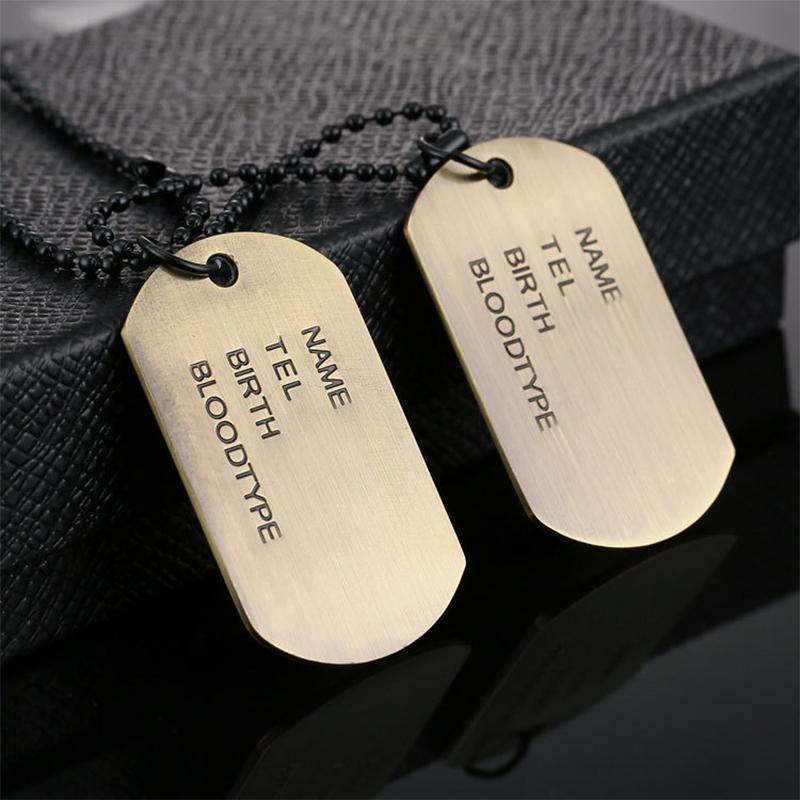 Pendant Necklaces Stainless Steel Fashion Keychain Military Army Tactical Tags Cards Men Necklace Pendants Jewelry Gift
Pendant Necklaces Stainless Steel Fashion Keychain Military Army Tactical Tags Cards Men Necklace Pendants Jewelry Gift