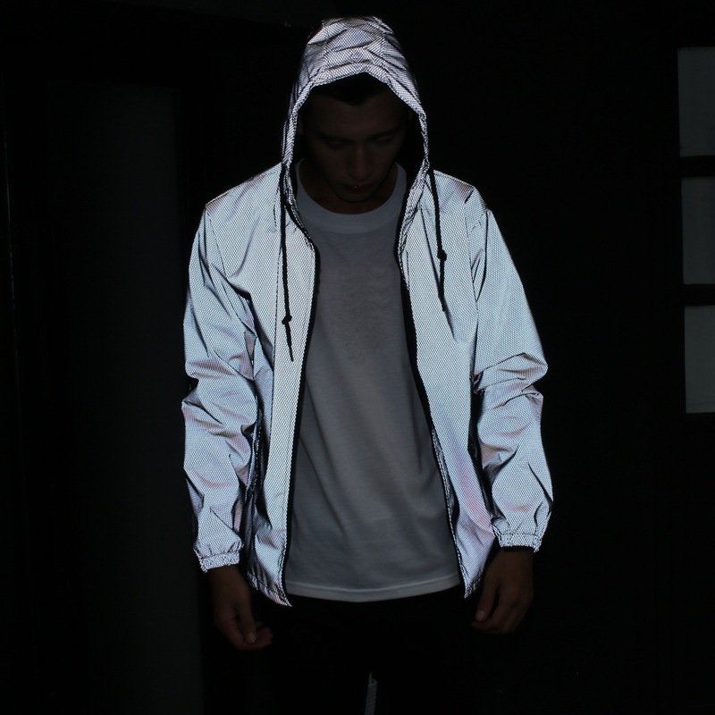 8LB2 Casual Hip-hop Coat Windbreaker Fashion Reflective Safety Jacket High Visibility Siery for Running Jogging Men UDTI, Black
8LB2 Casual Hip-hop Coat Windbreaker Fashion Reflective Safety Jacket High Visibility Siery for Running Jogging Men UDTI, Black