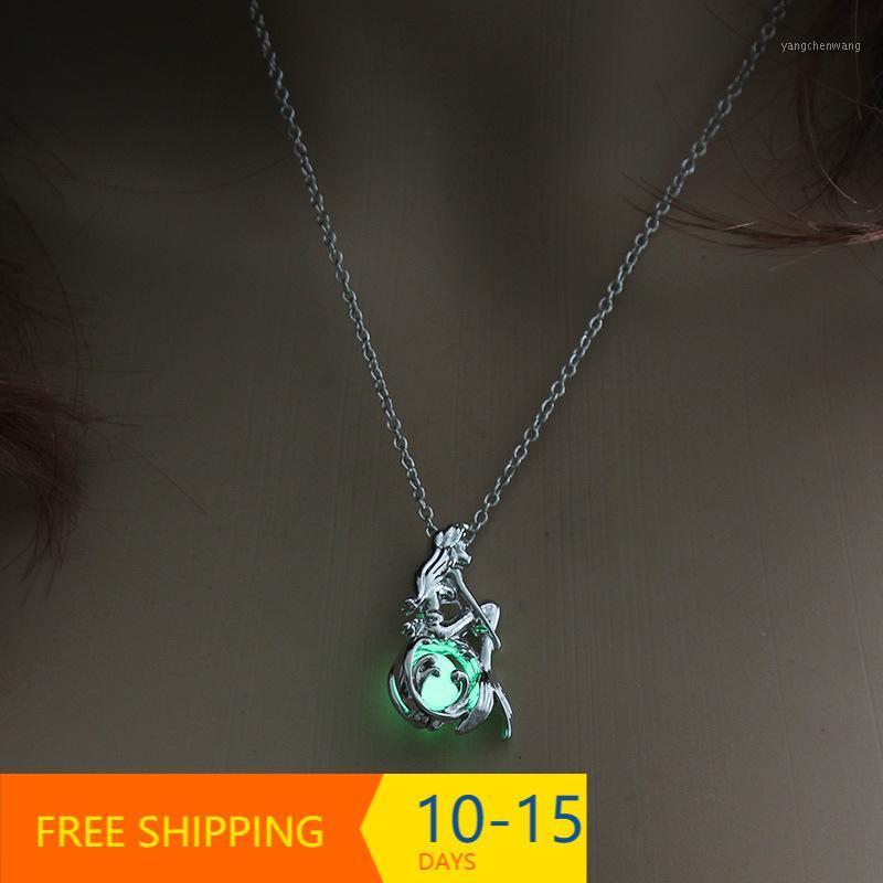 Chains Glow In The Dark Mermaid Girls Power Necklaces Bright Fahsion Jewelry 2021 Women Pendant Necklace With Chain
Chains Glow In The Dark Mermaid Girls Power Necklaces Bright Fahsion Jewelry 2021 Women Pendant Necklace With Chain