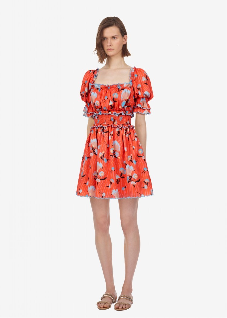 A Line High Quality Women Elegant Ruffles Red Floral Printed Chiffon Short Sleeve Party es, Same as picture
A Line High Quality Women Elegant Ruffles Red Floral Printed Chiffon Short Sleeve Party es, Same as picture