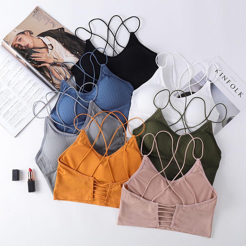 Yoga Outfit Cross Shoulder Straps Sexy Sports Bra Gathered Wrapped Chest Beautiful Back With Pads Fitness Underwear
Yoga Outfit Cross Shoulder Straps Sexy Sports Bra Gathered Wrapped Chest Beautiful Back With Pads Fitness Underwear