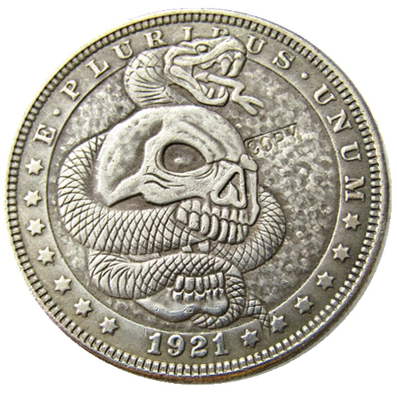 HB89 Hobo Morgan Dollar skull zombie skeleton Copy Coins Brass Craft Ornaments home decoration accssories
HB89 Hobo Morgan Dollar skull zombie skeleton Copy Coins Brass Craft Ornaments home decoration accssories