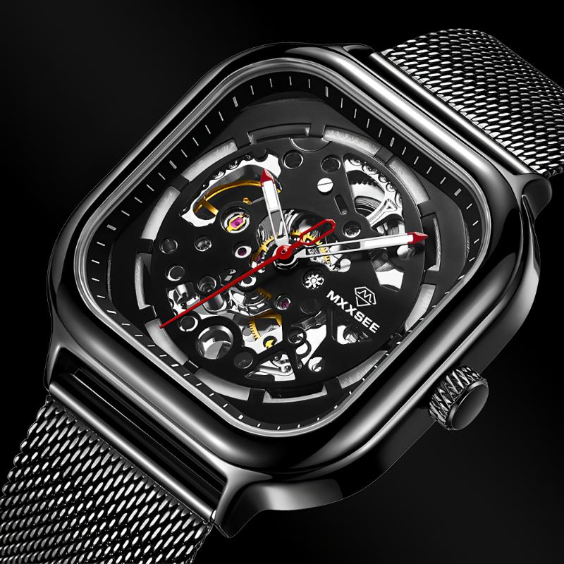 Square Men Mechanical Watch Business Top Brand Reloj Fashion Wristwatch Luxury Steel Casual Relogio Automatic Calendar Masculino Wristwatche, Black a
Square Men Mechanical Watch Business Top Brand Reloj Fashion Wristwatch Luxury Steel Casual Relogio Automatic Calendar Masculino Wristwatche, Black a