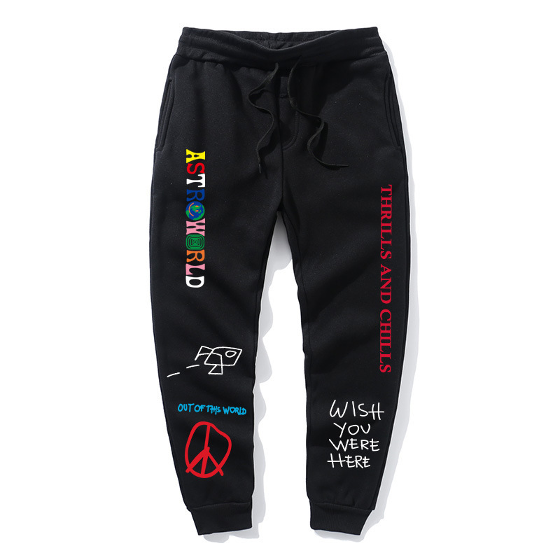 Travis Scott Astro World Sweat Pants Alphabet Jogging Men 's Tall Black Casual Hip-hop Fun
Travis Scott Astro World Sweat Pants Alphabet Jogging Men 's Tall Black Casual Hip-hop Fun