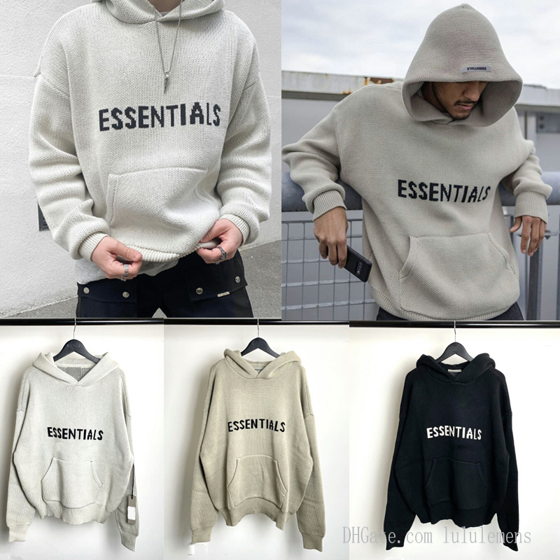 2021 Mens Essentials Sweaters Essential hoodies Fear of god Long Sleeves fog Autumn Winter Designer Embroidery Letter Pullover Coat Jumper Season 7 womens
2021 Mens Essentials Sweaters Essential hoodies Fear of god Long Sleeves fog Autumn Winter Designer Embroidery Letter Pullover Coat Jumper Season 7 womens
