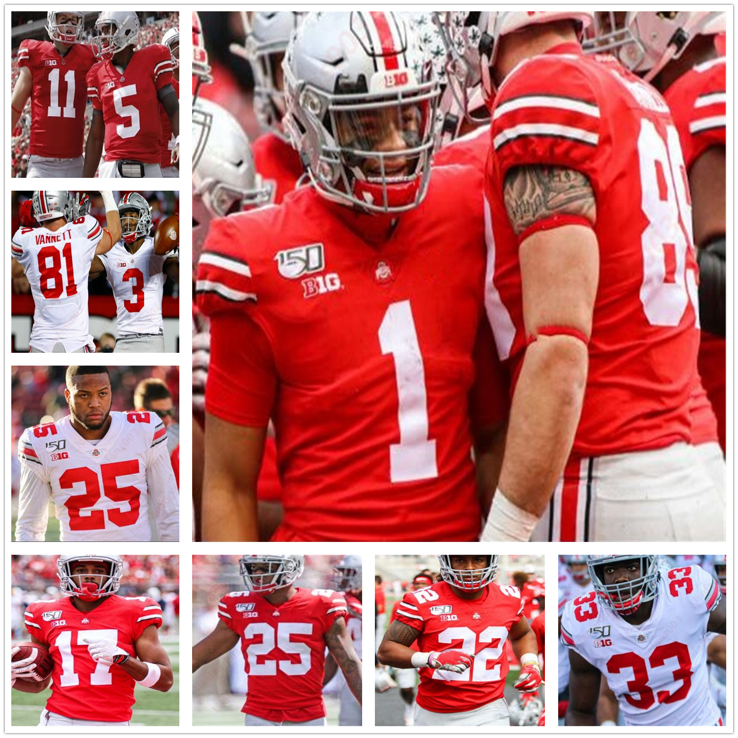 Ohio State Buckeyes jersey NCAA College Football stitched Stroud Jaxon Smith-Njigba 32 TreVeyon Henderson 77 Paris Johnson Jr 9 Zach Harrison, Black without extra patch
Ohio State Buckeyes jersey NCAA College Football stitched Stroud Jaxon Smith-Njigba 32 TreVeyon Henderson 77 Paris Johnson Jr 9 Zach Harrison, Black without extra patch