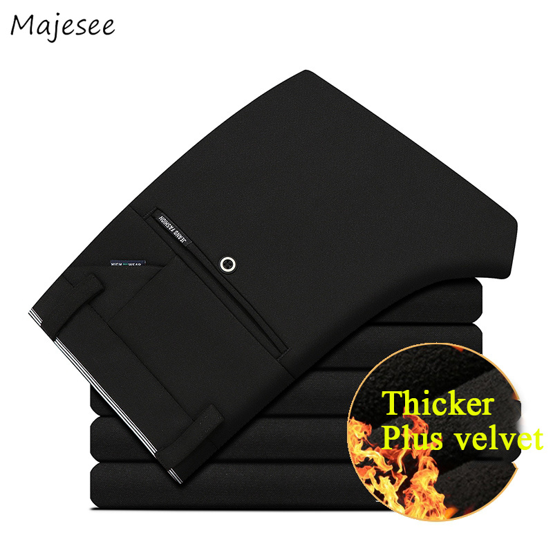 pants men thicker plus velvet pockets leisure slim large size straight pant mens winter korean fashion trousers, Black
pants men thicker plus velvet pockets leisure slim large size straight pant mens winter korean fashion trousers, Black
