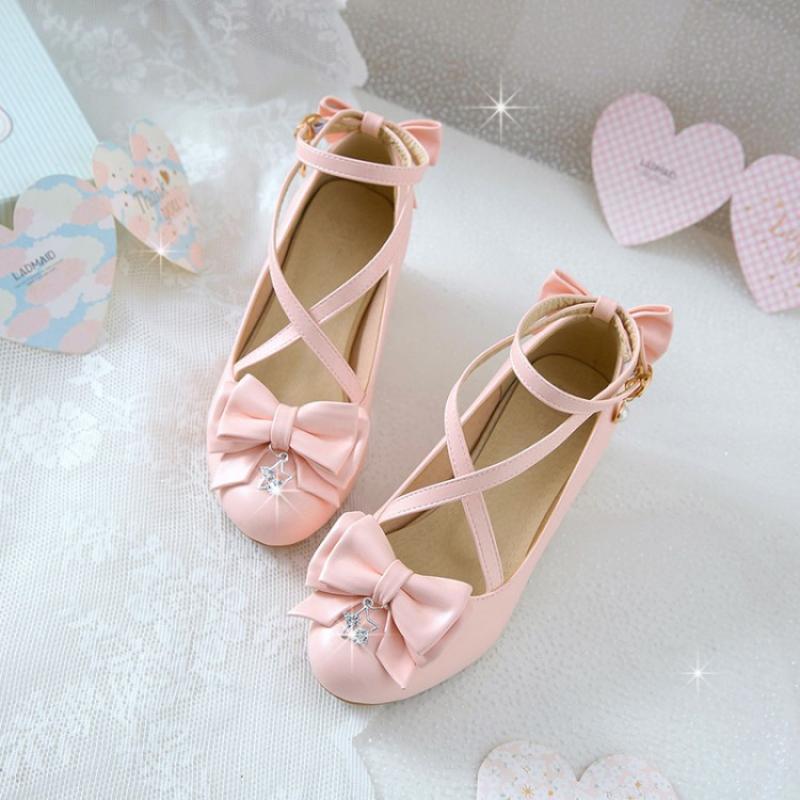 Sandals Cross Bandage Lolita Shoes Women White Pumps Thick Heel 2021 Spring Female Sweater Bow For Summer High Heels, Pink
Sandals Cross Bandage Lolita Shoes Women White Pumps Thick Heel 2021 Spring Female Sweater Bow For Summer High Heels, Pink