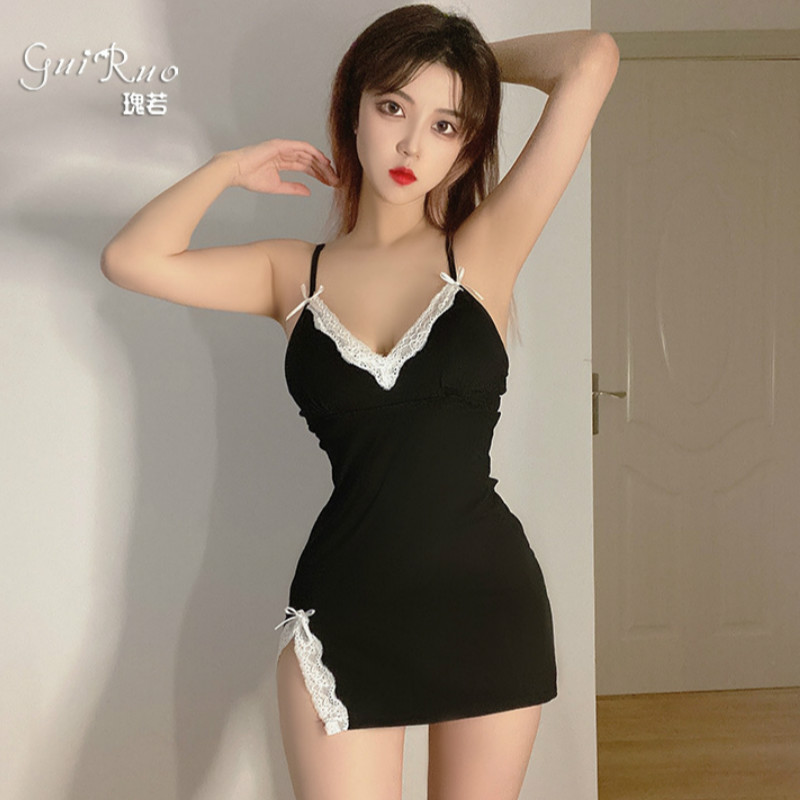 Plus Size Sexy Lingerie Sleeping Dress Nightwear Ladies Lace See Through Babydolls Nightdress Deep V Temptation Nightgown Black, Red
Plus Size Sexy Lingerie Sleeping Dress Nightwear Ladies Lace See Through Babydolls Nightdress Deep V Temptation Nightgown Black, Red