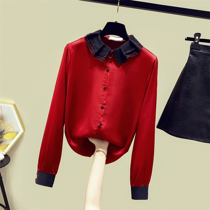 Autumn Shirts Women' Long Sleeves Ruffles Layered Collar Shirt Ladies Female Casual Blouse Tops A3736 210519, Beige
Autumn Shirts Women' Long Sleeves Ruffles Layered Collar Shirt Ladies Female Casual Blouse Tops A3736 210519, Beige