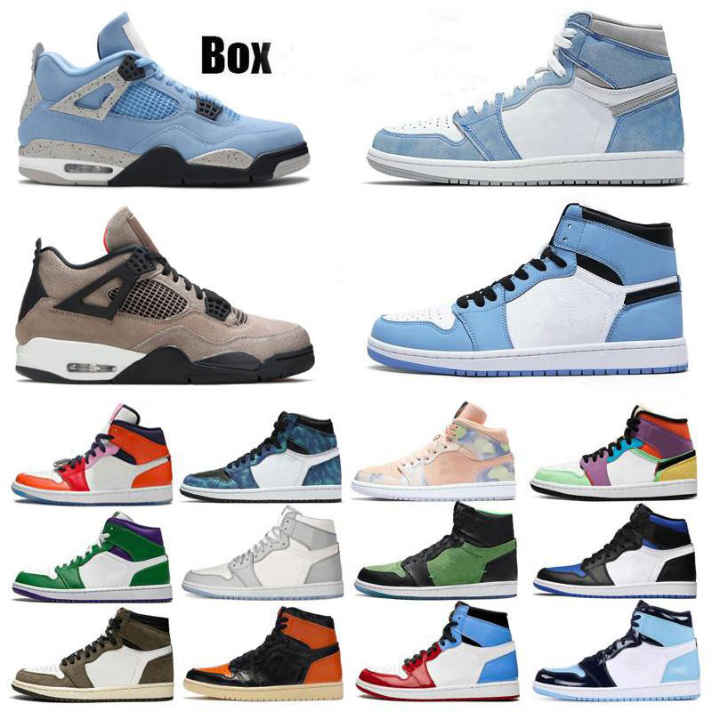 2022 Jumpman 1 Mens Womens Basketball Shoes 1s Hyper Royal High OG Bloodline Satin-Snake University Blue Taupe Haze 4s Trainers Sneakers With Box
2022 Jumpman 1 Mens Womens Basketball Shoes 1s Hyper Royal High OG Bloodline Satin-Snake University Blue Taupe Haze 4s Trainers Sneakers With Box