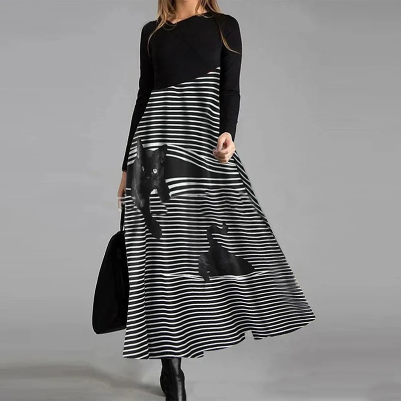 Elegant Women Vintage Long Dress V-Neck A-Line Dress Spring Autumn Long Sleeves Slim Party Dresses Ladies Casual Loose Vestidos, Style 1
Elegant Women Vintage Long Dress V-Neck A-Line Dress Spring Autumn Long Sleeves Slim Party Dresses Ladies Casual Loose Vestidos, Style 1