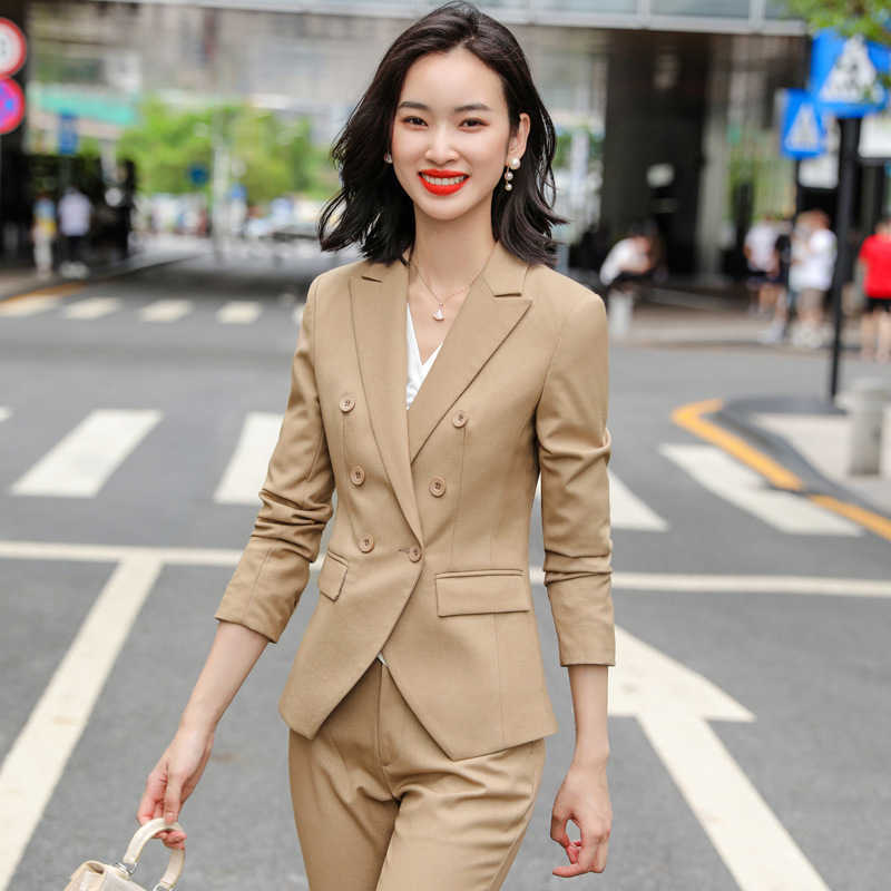 Autumn and Winter High Quality Plus Size Women's Pants Suits Female Slim Double Breasted Ladies Office Jacket Trousers 210527, Blazer skirt a
Autumn and Winter High Quality Plus Size Women's Pants Suits Female Slim Double Breasted Ladies Office Jacket Trousers 210527, Blazer skirt a