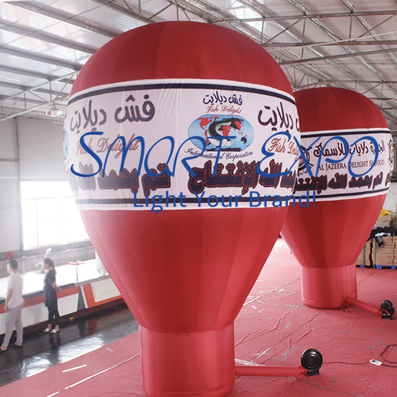 Advertising Inflatable Balloon 8M High with Custom Logo Printing and Blower