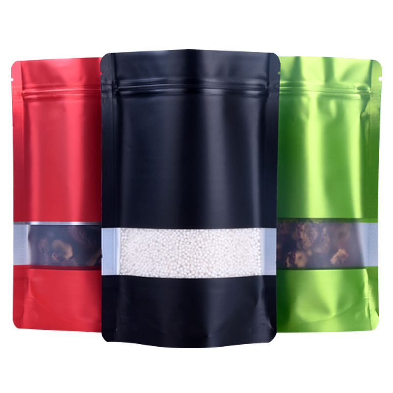 Stand Matte Zip Lock Multiple Sizes and Colors Food Packing Mylar Bags with Clear Window on Front 100pcs Dry Fruit Flowers Packaging Pouches
Stand Matte Zip Lock Multiple Sizes and Colors Food Packing Mylar Bags with Clear Window on Front 100pcs Dry Fruit Flowers Packaging Pouches