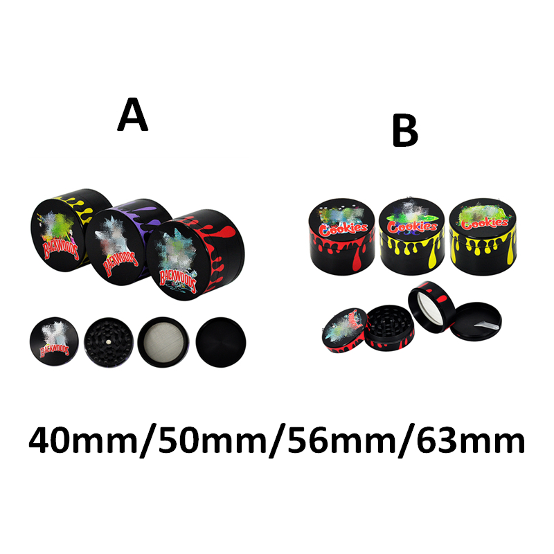 Tobacco Grinder 4 layers Cookie and Backwoods Herb Metal Grinders Smoking Zinc Alloy Hand Muller 40mm 50mm 56mm 63mm OEM logo
Tobacco Grinder 4 layers Cookie and Backwoods Herb Metal Grinders Smoking Zinc Alloy Hand Muller 40mm 50mm 56mm 63mm OEM logo