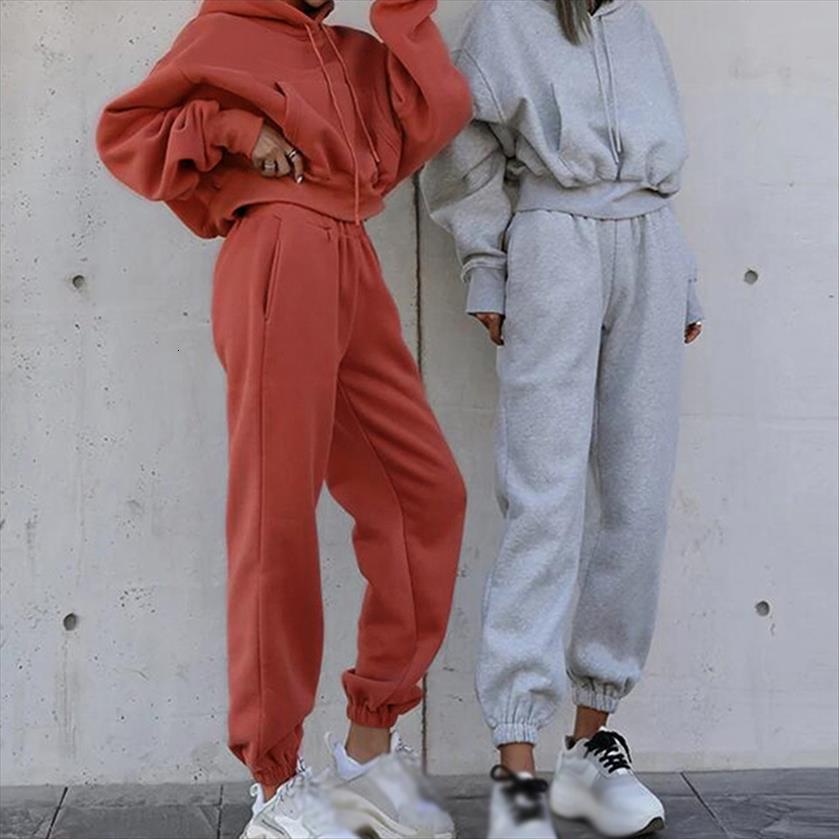 two piece set tracksuit womenpant sets fleece hooded long sleeve pocket female short hoodie suit autumn sport pants lady suits, White
two piece set tracksuit womenpant sets fleece hooded long sleeve pocket female short hoodie suit autumn sport pants lady suits, White
