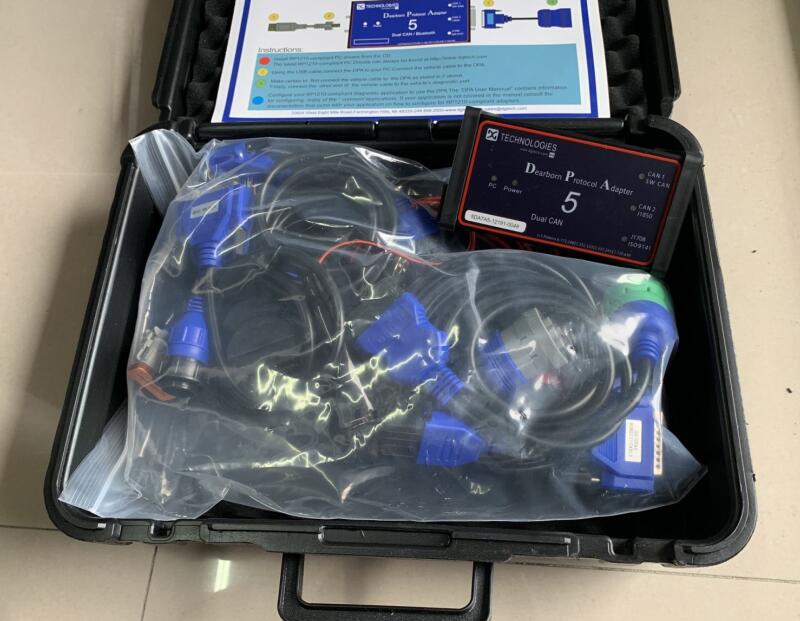 Dpa5 Dearborn Protocol Adapter 5 Heavy Duty Truck Scanner with D630 laptop Works For Multi-brands Support Multi-language