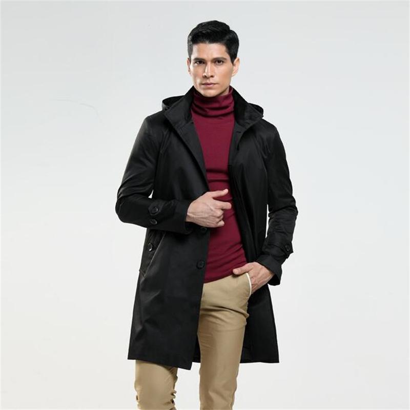Men' Trench Coats Mens Veste Homme Casual Personality Man Clothes Slim Fit Overcoat Long Sleeve Designer Medium Length Hooded, Black
Men' Trench Coats Mens Veste Homme Casual Personality Man Clothes Slim Fit Overcoat Long Sleeve Designer Medium Length Hooded, Black