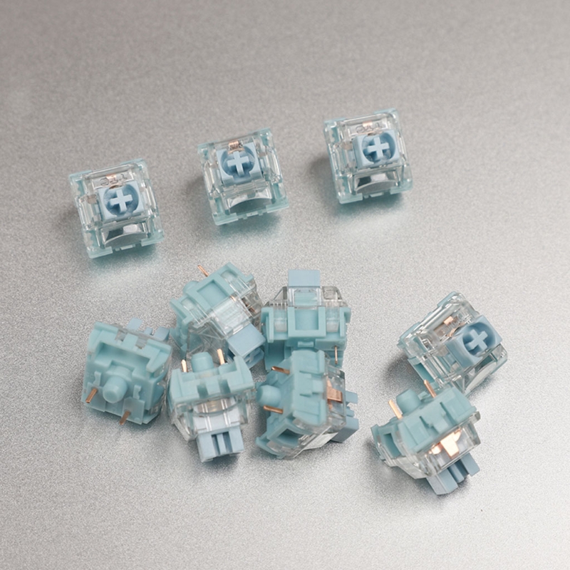 5pcs/pack TTC Bluish White Switch Linear Switches For Customized Mechanical keyboard Switch MX Series 3 Pins Dropship