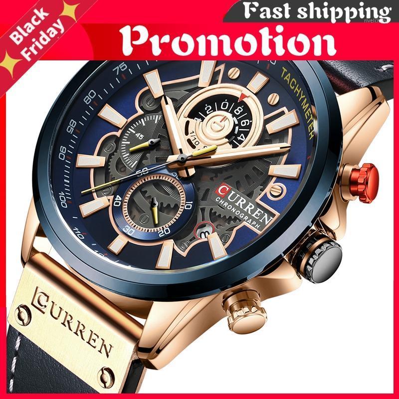 Wristwatches Fashion Sport Watch Men Blue Top Military Leather Wrist Watches Man Clock Casual Chronograph Wristwatch
Wristwatches Fashion Sport Watch Men Blue Top Military Leather Wrist Watches Man Clock Casual Chronograph Wristwatch
