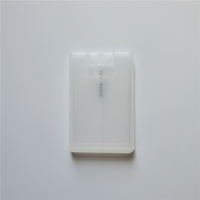 Card Shape Perfume Spray Bottles 20ml PP Plastic Empty Cosmetic Container Refillable Atomizer Perfumes Bottle