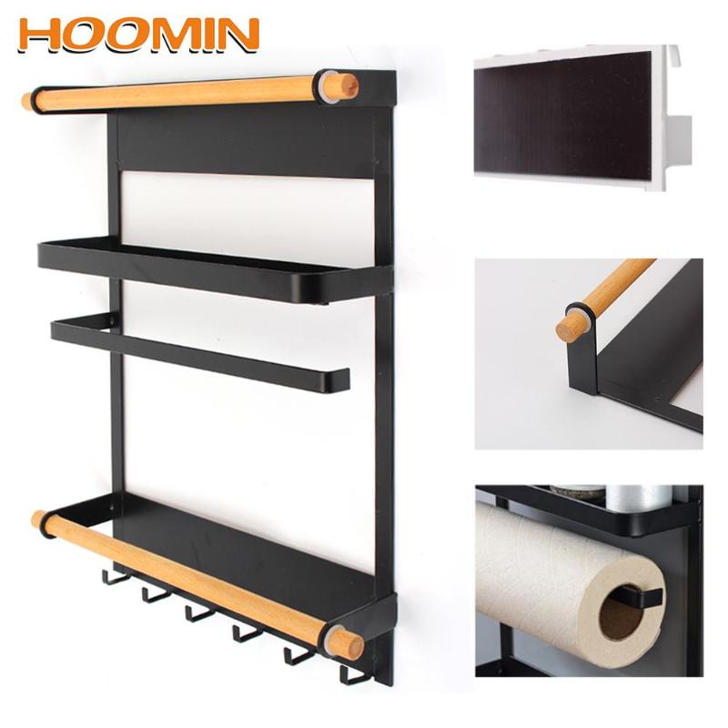 Hooks & Rails Paper Towel Roll Holder No Drilling Kitchen Organizer Spice Hang Racks Magnet Fridge Shelf Wall-mounted Metal Storage Rack
Hooks & Rails Paper Towel Roll Holder No Drilling Kitchen Organizer Spice Hang Racks Magnet Fridge Shelf Wall-mounted Metal Storage Rack