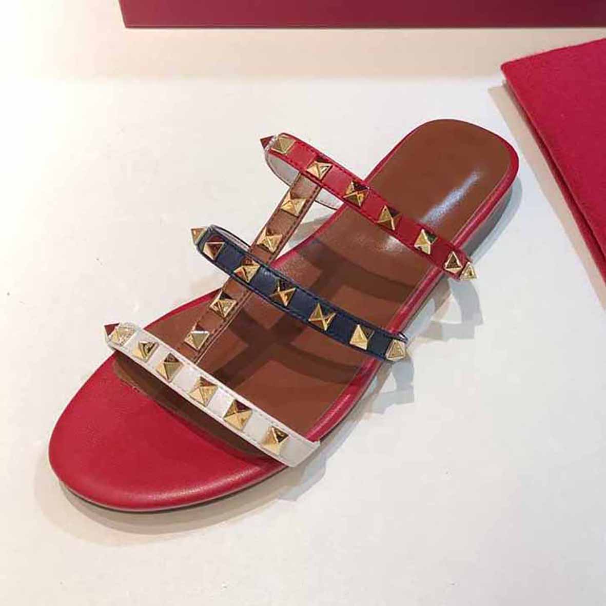 genuine leather slippers designer womens red shoes rivet rainbow shoes solid fashion black flat scuffs 3441 red
genuine leather slippers designer womens red shoes rivet rainbow shoes solid fashion black flat scuffs 3441 red