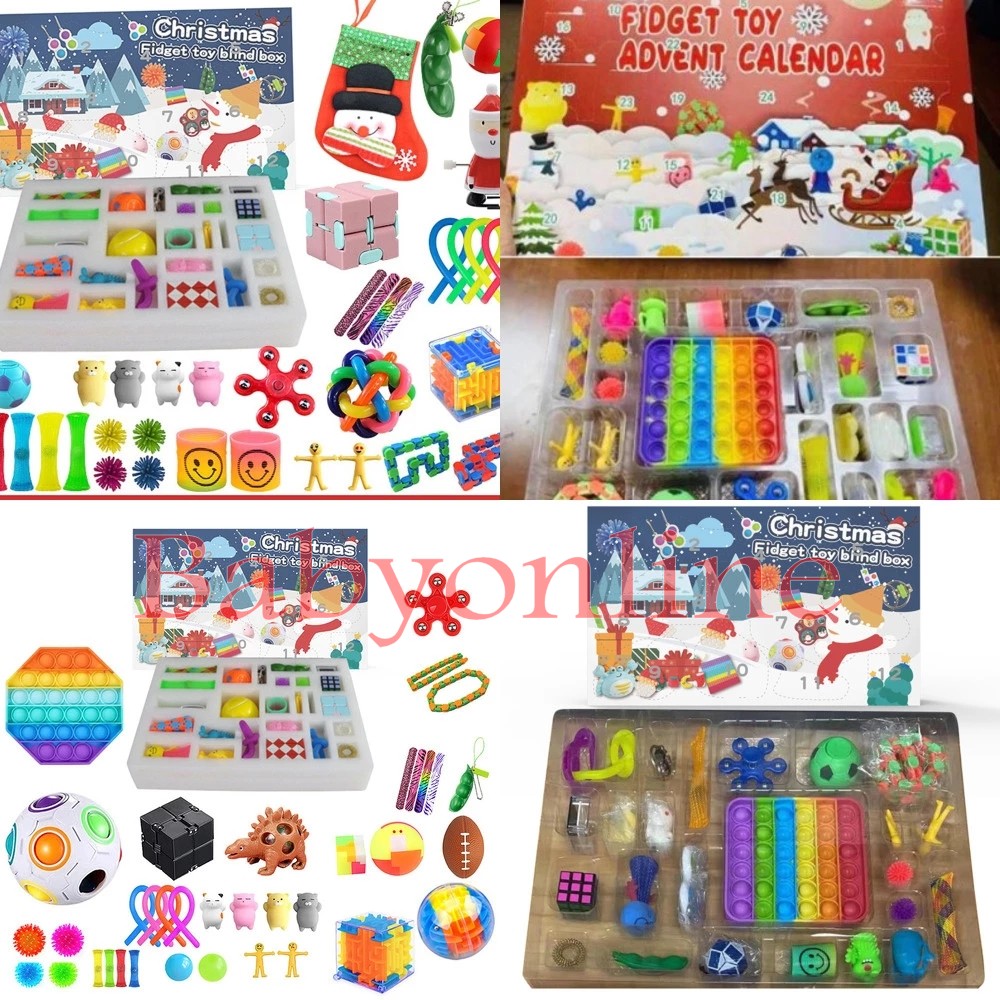Party Favor Fidget Toy Advent Calendar With 24pcs Colorful Stress Reliever Toys Christmas Advent Calendar Blind Box For Christmas Gifts
Party Favor Fidget Toy Advent Calendar With 24pcs Colorful Stress Reliever Toys Christmas Advent Calendar Blind Box For Christmas Gifts