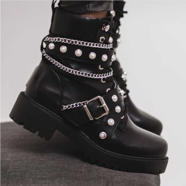 Women Ankle Boots Low Heels Matin Shoes Woman Short Booties PU Leather British Shoe Chaussures Femme Zapatos Mujer Sapato Y0914