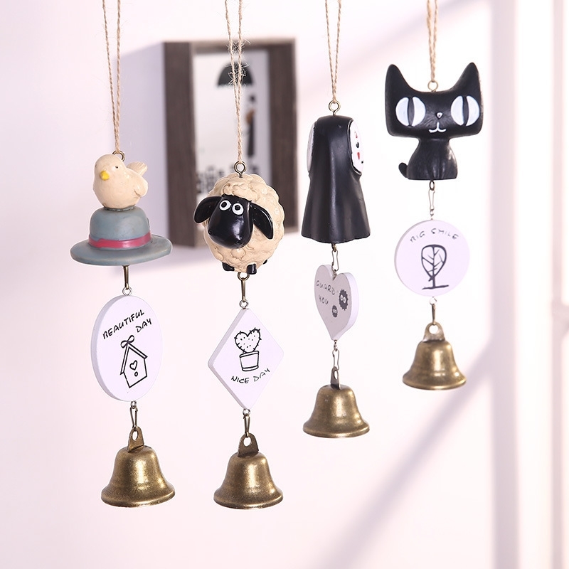 Lovely resin faceless male black cat wind chime doll bell pendant home garden cartoon creative gift Pendant
Lovely resin faceless male black cat wind chime doll bell pendant home garden cartoon creative gift Pendant