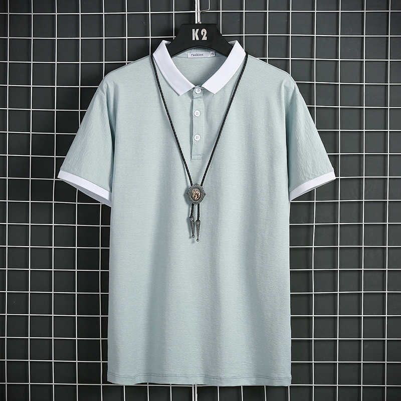 Polo Shirt Man Comfortable Mens Casual Top Multicolor Cotton Polo Shirt Men Short Sleeve High Quantity Summer Polo Mens Clothing 210603