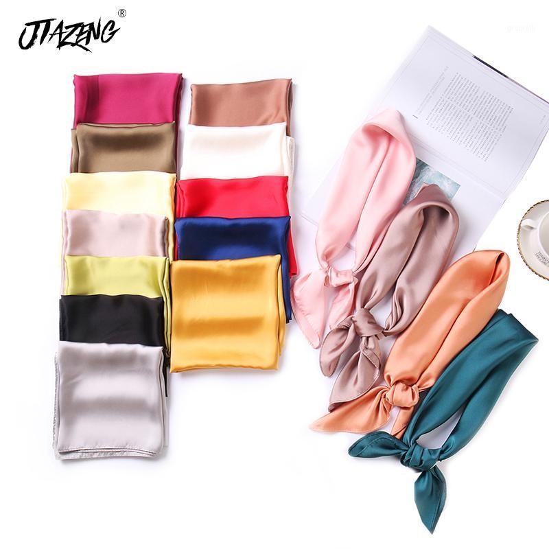 Scarves Women Silk Scarf Pure Color Bags Fashion Lady Square Soft Shawls Solid Bandana 70*70cm, Blue;gray
Scarves Women Silk Scarf Pure Color Bags Fashion Lady Square Soft Shawls Solid Bandana 70*70cm, Blue;gray