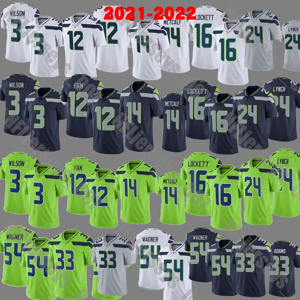 2021 Football Jersey 3 Russell Wilsonn 12 Fan 14 DK Metcalf 16 Tyler Lockett 24 Marshawn Lynch 33 Jamal Adams 54 Bobby Wagner Jerseys, Black;red
2021 Football Jersey 3 Russell Wilsonn 12 Fan 14 DK Metcalf 16 Tyler Lockett 24 Marshawn Lynch 33 Jamal Adams 54 Bobby Wagner Jerseys, Black;red