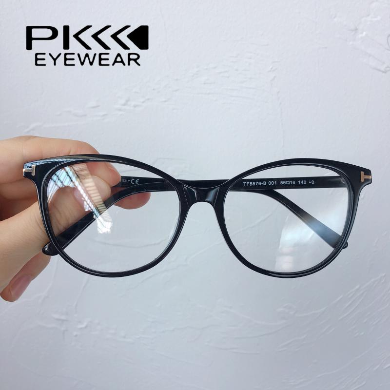 Fashion Sunglasses Frames TF5576 Cat Eye Glasses Big Size TF Eyewear Eyeglasses Blue Light Computer Women Spectacle Frame Myopia, Black
Fashion Sunglasses Frames TF5576 Cat Eye Glasses Big Size TF Eyewear Eyeglasses Blue Light Computer Women Spectacle Frame Myopia, Black