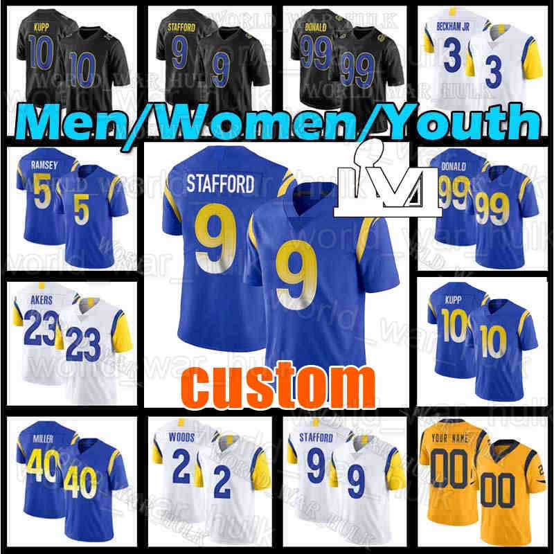 Matthew Stafford Odell Beckham Jr Jersey 10 Cooper Kupp Von Miller Football Aaron Donald Los Angeles''Rams''Jalen Ramsey Eric Weddle Darrell Henderson Custom, Custom men (g y)+patch
Matthew Stafford Odell Beckham Jr Jersey 10 Cooper Kupp Von Miller Football Aaron Donald Los Angeles''Rams''Jalen Ramsey Eric Weddle Darrell Henderson Custom, Custom men (g y)+patch