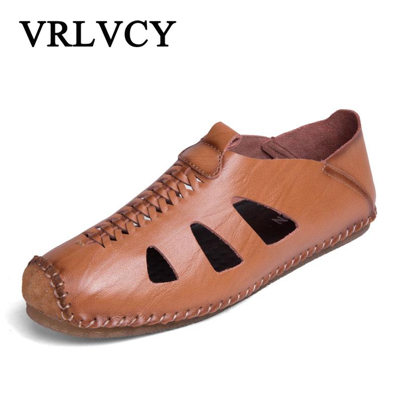 Sandals Breathable Hollow Outs Summer Men Shoes Genuine Leather Beach Flat Heels Male Sandalias, Black
Sandals Breathable Hollow Outs Summer Men Shoes Genuine Leather Beach Flat Heels Male Sandalias, Black