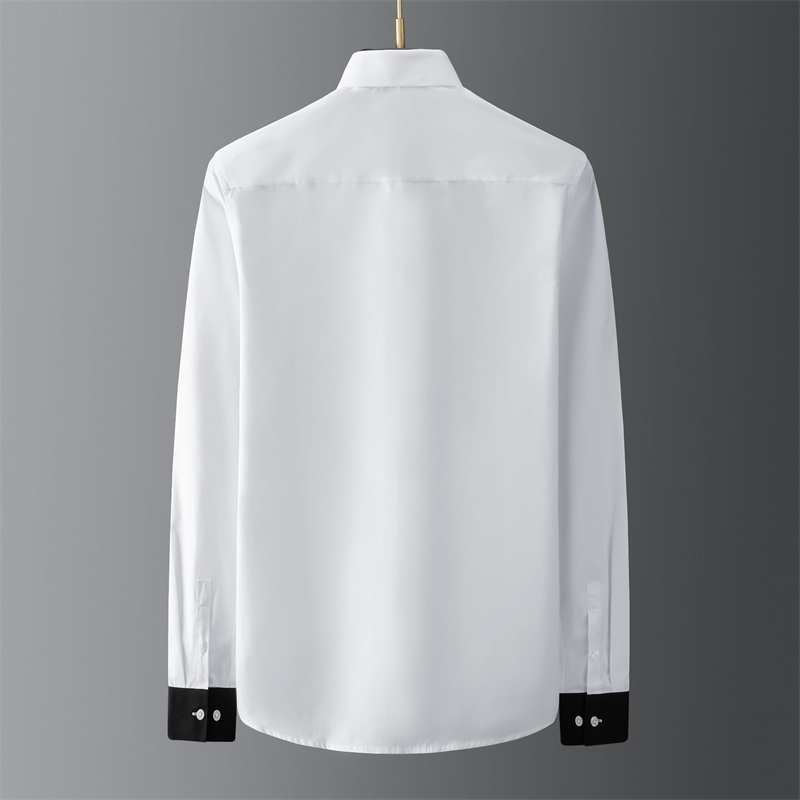 IEFB Spring Black And White Color Block Patchwrok Cuff Pocket Zipper Decoration Men's Fashionable Long Sleeve Shirts 9Y5606 210524